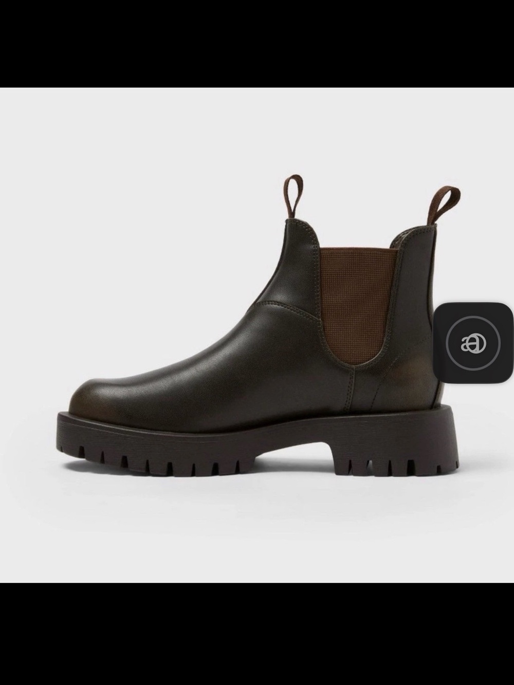 Universal Thread Dark Brown Chelsea Lug Ankle Boots